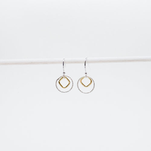 Petite Two-Toned Earrings