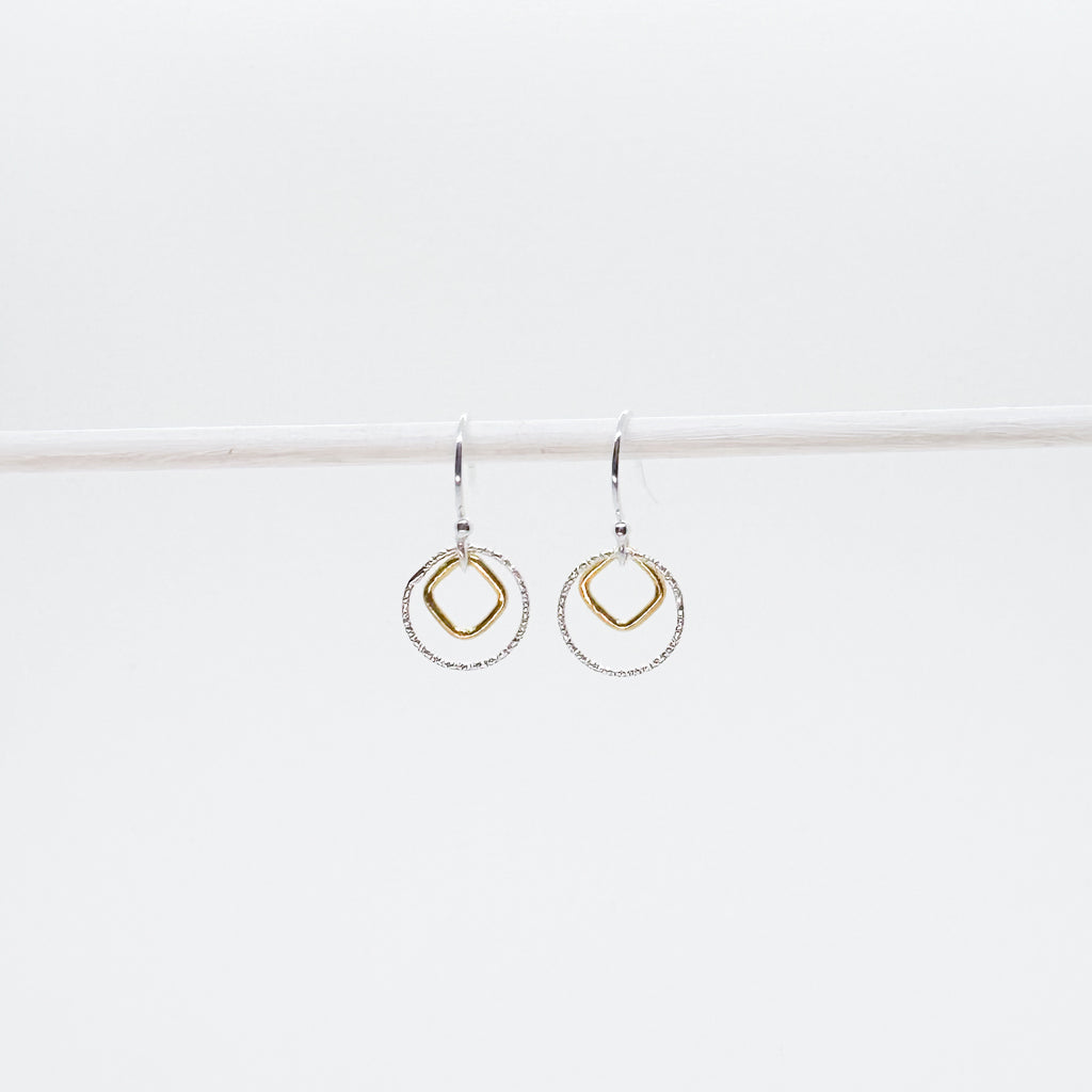 Petite Two-Toned Earrings