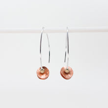 Load image into Gallery viewer, Double Copper Petal Earrings