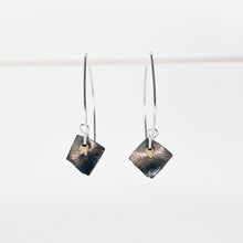 Load image into Gallery viewer, Oxidized Copper Petal Earrings No.1