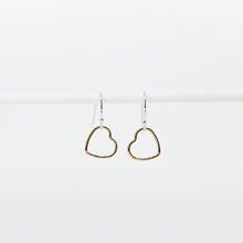 Load image into Gallery viewer, Petite Gold Heart Earrings