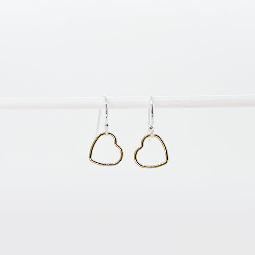 Petite Gold Heart Earrings