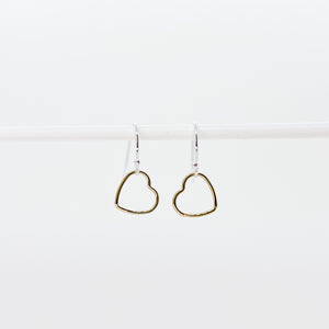 Petite Gold Heart Earrings