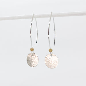 Medium Scribble Disc Earrings