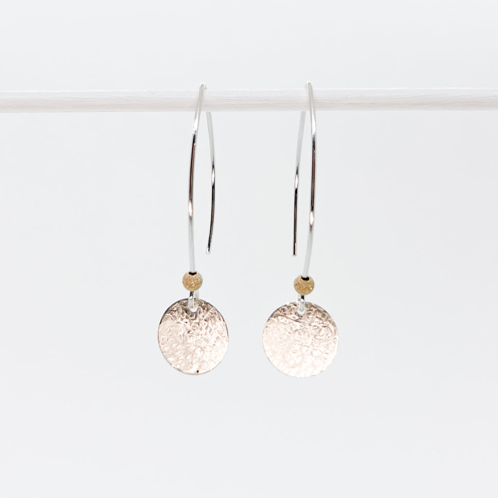 Medium Scribble Disc Earrings