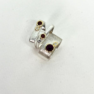 Stacking Garnet Rings