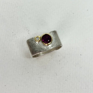 Stacking Garnet Rings