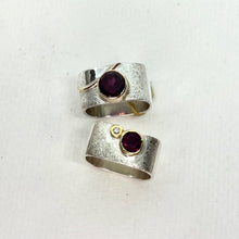 Load image into Gallery viewer, Stacking Garnet Rings