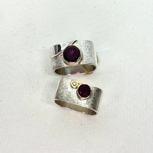 Stacking Garnet Rings