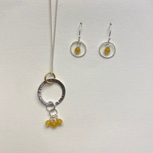 Sterling Silver Citrine Necklaces