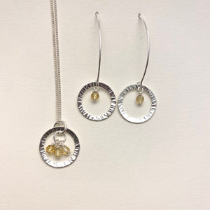 Sterling Silver Citrine Necklaces