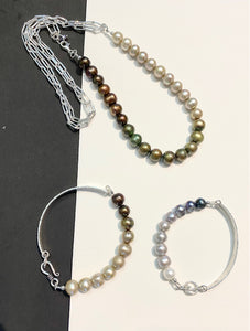 Ombre Pearl Necklace Series