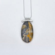 Load image into Gallery viewer, Bumblebee Agate Balance Slider Necklace No.2