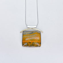 Load image into Gallery viewer, Bumblebee Agate Balance Slider Necklace No.1