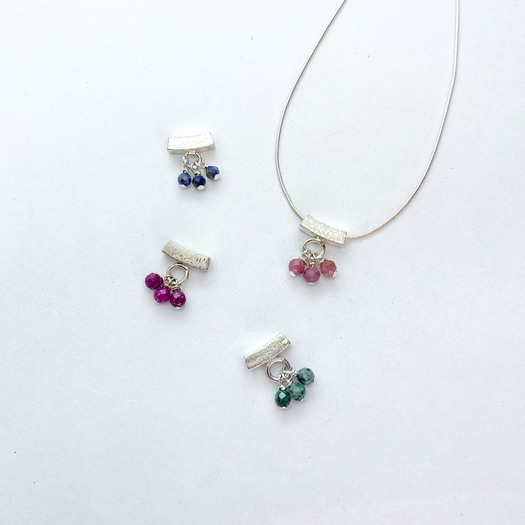 Precious Birthstone Berry Slider Necklace