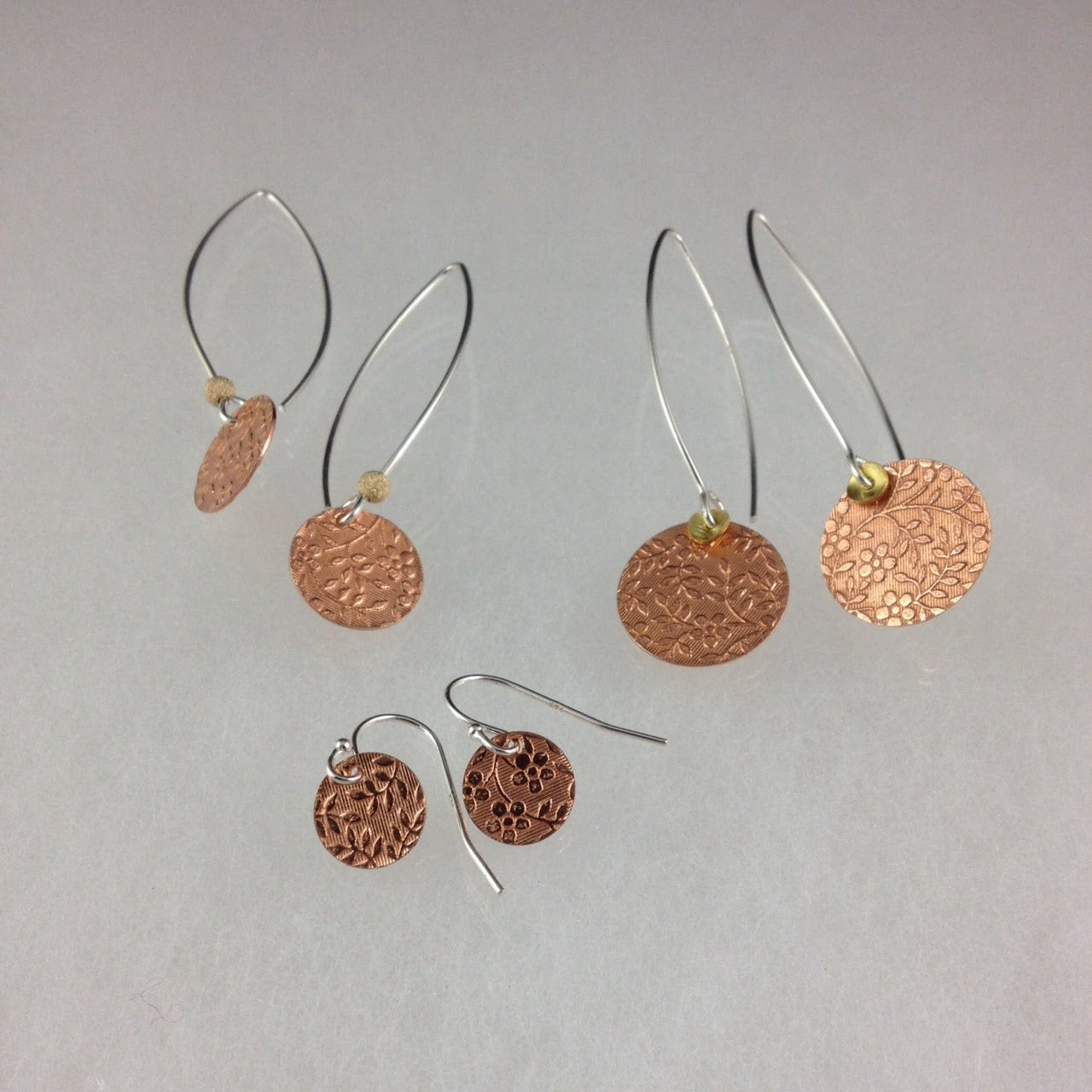 Textured Copper Earrings – Chi's Creations Jewelry